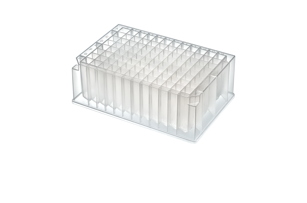 2.0ml Deep-Well Plate, 96 Square Wells, V-Bottom